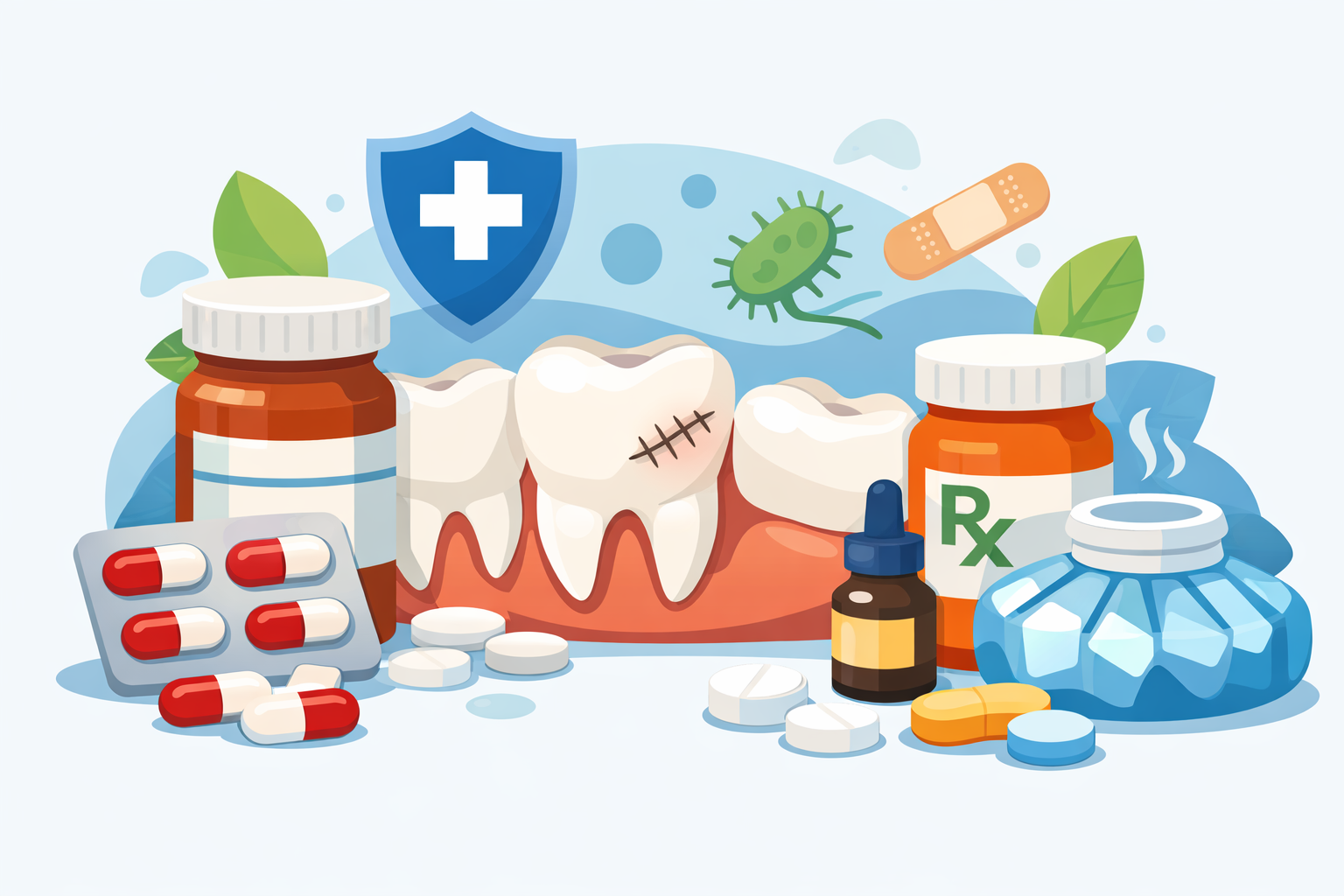 Featured image for Antibiotics and Painkillers in Wisdom Tooth Recovery