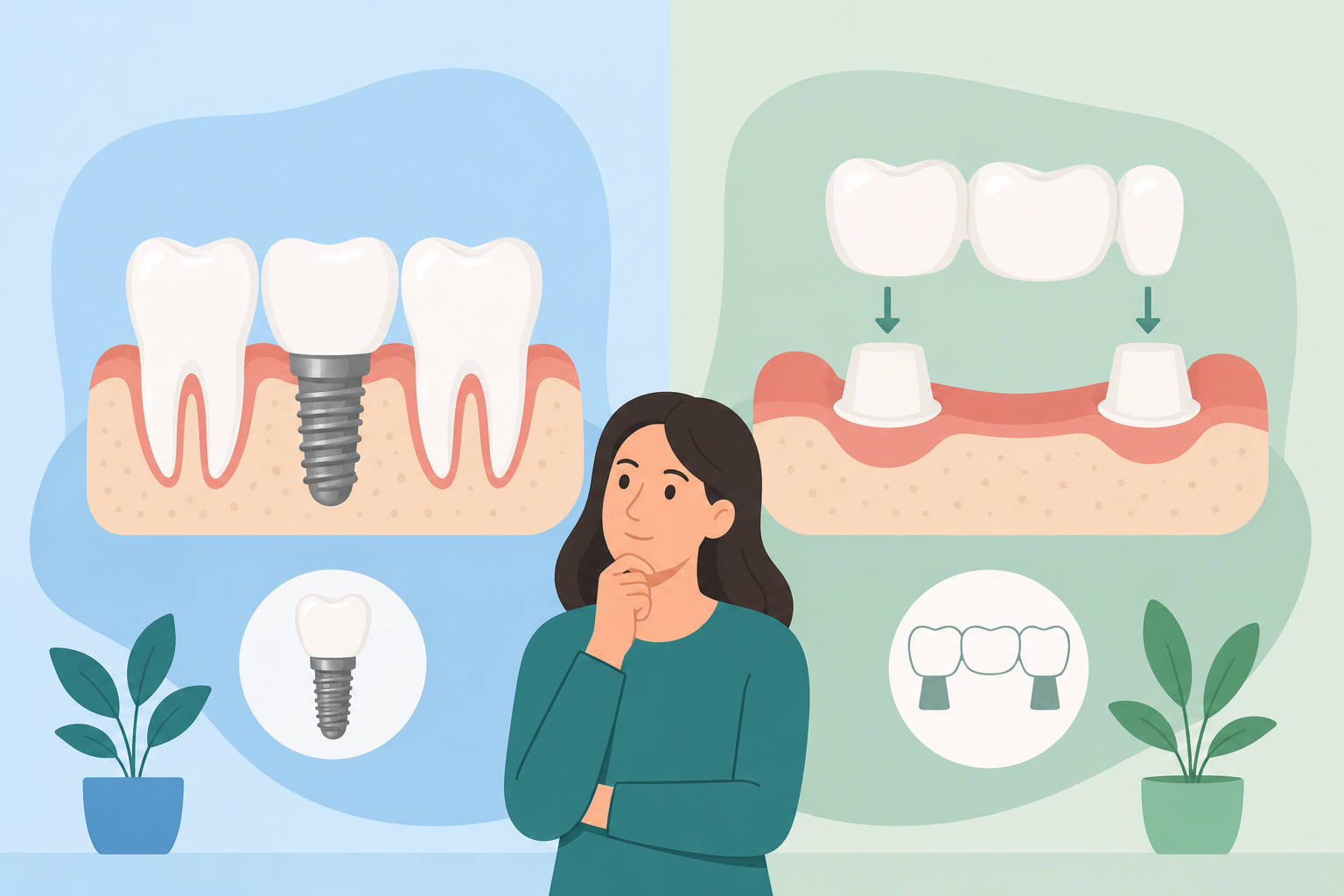 Dental Implants vs Bridges: Which Is Right for You?